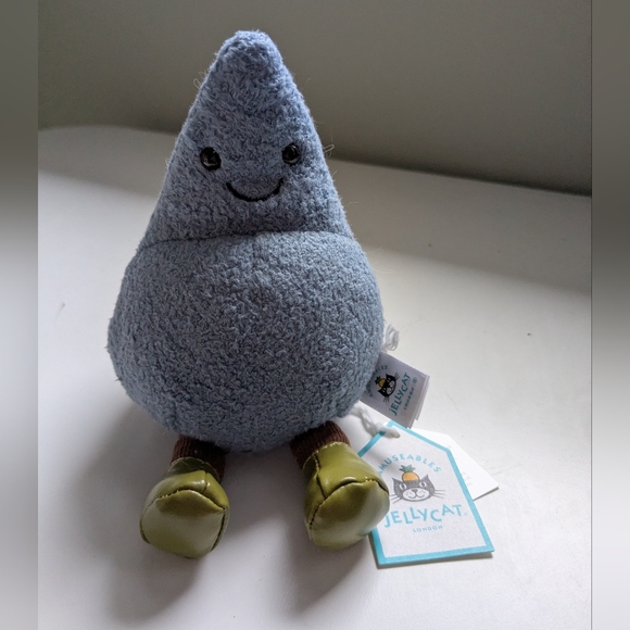 Jellycat Other - Retired Jellycat Happy Raindrop Amuseable - HTF 💧